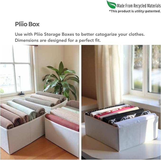 7 Pcs PLIIO Medium Filers, Foldable Clothes Organizer, Space-Saving Closet and Suitcase solution, Wrinkle-Free Storage Solution for Home and Travel, Wardrobe Organizer and Clothes Folder - Image 6