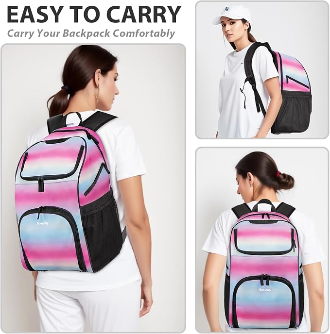 Bosynoy Bowling Backpack, Single Bowling Ball Bag with Shoe Compartment | Bowling Bag Totes with Foam Padded Protection, Fits Shoes Up to US Mens Size 16 and Accessories, Grey - Image 6
