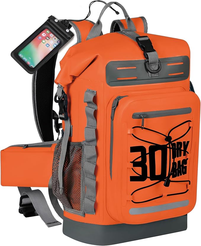 MORXPLOR Dry Bag Waterproof,5L/10L/20L/30L/40L/55L Roll Top Dry Bag Backpack with WaterProof Phone Case for Swim,Kayak by MORXPLOR