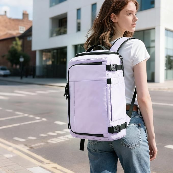 Carry On Travel Backpack Flight Approved Laptop Backpack for Women Men | Personal Item Travel Bag, Casual Weekender Daypack with Wet Pocket for Business, Hiking - Image 2