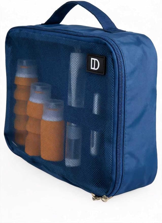 Decent Travels Toiletry Kit – Compact Travel Bag with Refillable Bottles (90ml), Perfume Atomizer & Foldable Toothbrush for Carry-On Essentials - Image 6