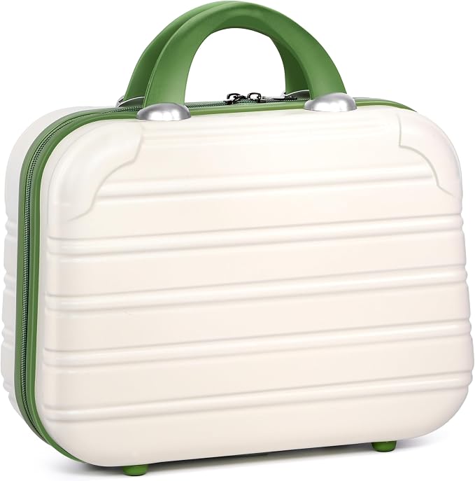 14 Inch Hardshell Makeup Train Case PC+ABS Cosmetic Organizer Travel | Toiletry Bag Makeup Storage Box Portable Beauty Case with Elastic Strap for Women by CosmeticCase