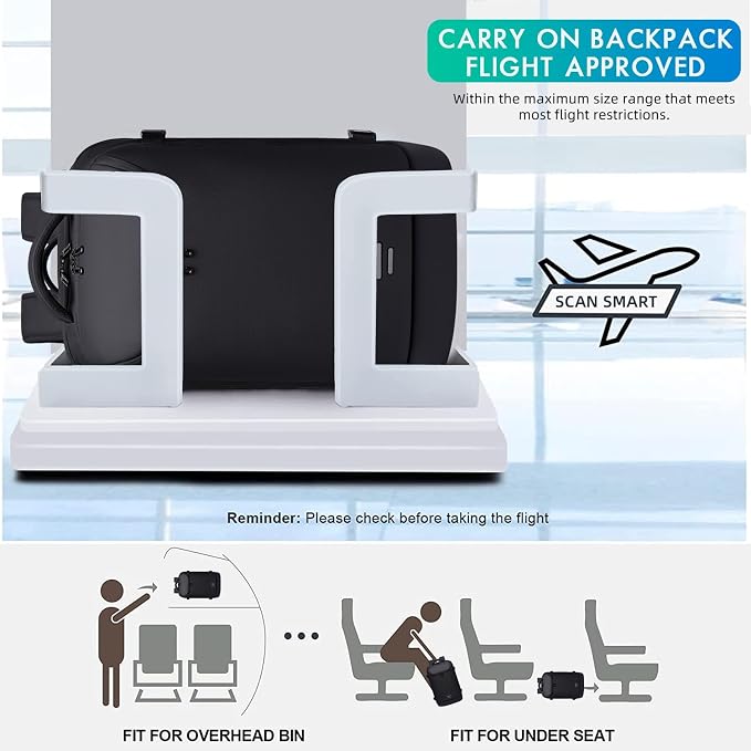 TANGCORLE Vacuum-Compressed Travel Backpack: Expandable, Airline-Approved Laptop Backpack—Unisex Business Backpack - Image 7