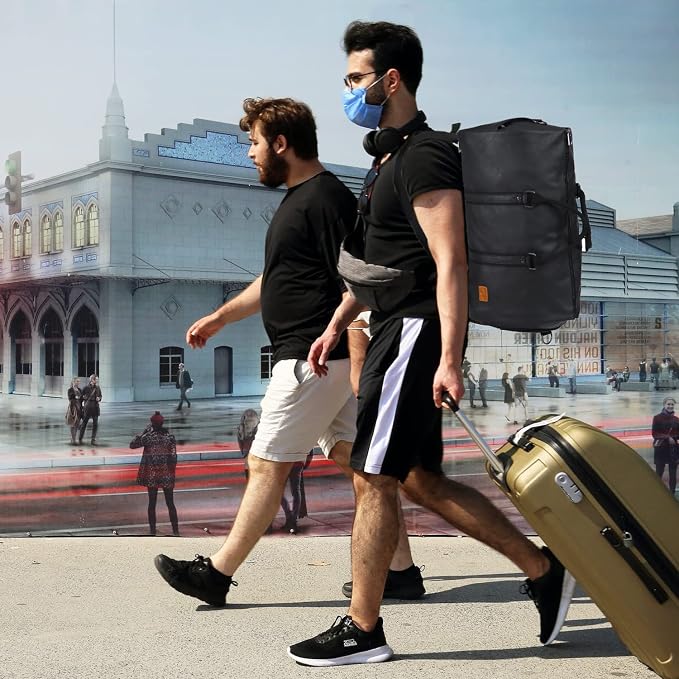 seyfocnia Convertible Travel Garment Bag,Carry on Garment Duffel Bag for Men Women - 2 in 1 Hanging Suitcase Suit Business Travel Bag - Image 7