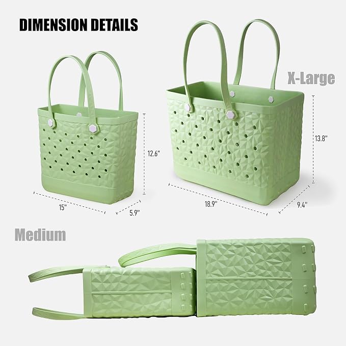 Rubber Beach Tote Bag Waterproof Tip-Proof Outdoor Tote Bag for the Beach Boat Pool Sports - Image 4