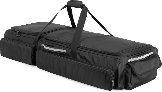 samdew Under Seat Storage Bag for SuperCrew Cab & Crew Cab, Large, Bag Only | Back Seat Organizer for Most Full Size Trucks, Dual-Compartment, with 2 Inner Dividers, Anti-slip Bottom & Multi-pockets by samdew