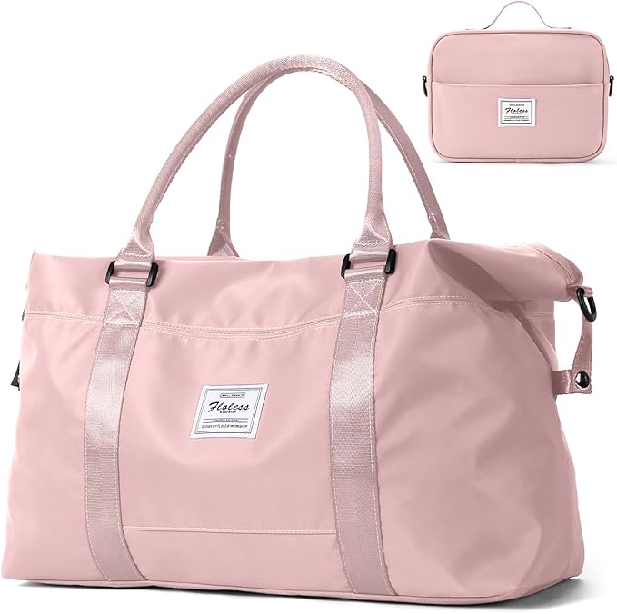 Travel Duffel Bag, Carry On Overnight Weekender Bags for Women | Travel Bag with Wet Pocket & Trolley Sleeve, For Spirit Airlines 18x14x8 Personal Item Bag by HYC00