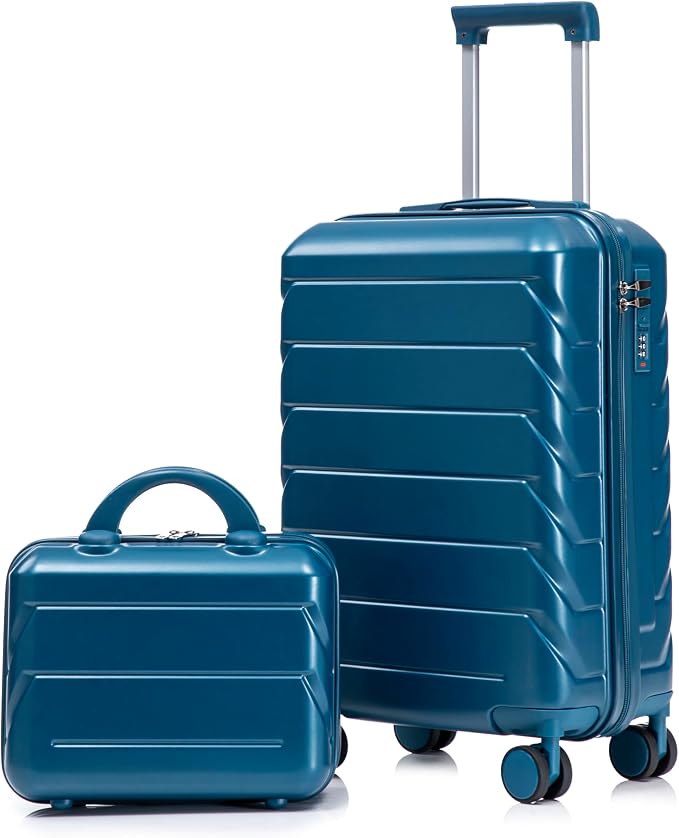 20+14 Inch Hardshell Luggages, Lightweight Durable ABS Suitcase by Merax