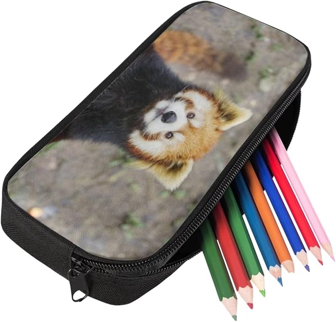 Girls Boys School Backpack with Lunch Box Pencil Case Comfy Padded Lightweight Animal Red Panda Backpack Set Kids Cute Bookbag Insulated Lunch Bag Student Large Capacity Daypack 17 Inch - Image 5