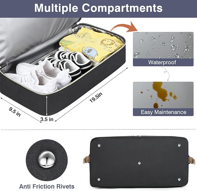 ITIEZY Diaper Bag Tote for Baby - Large Mommy Bag with Portable Changing Pad Pacifier Case, Hospital Bags Travel Baby Bag - Image 3
