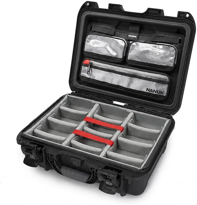 NANUK 920 Pro Photo Kit – Waterproof Travel Camera Hard Case with Padded Dividers & Lid Organizer, 16.7” x 13.4” x 6.8”, Dustproof & Impact-Resistant, Airline Carry-On Approved – Black | IP67 Waterproof Nk-7 Resin, Powerclaw Latches, Padded Divider and... by NANUK