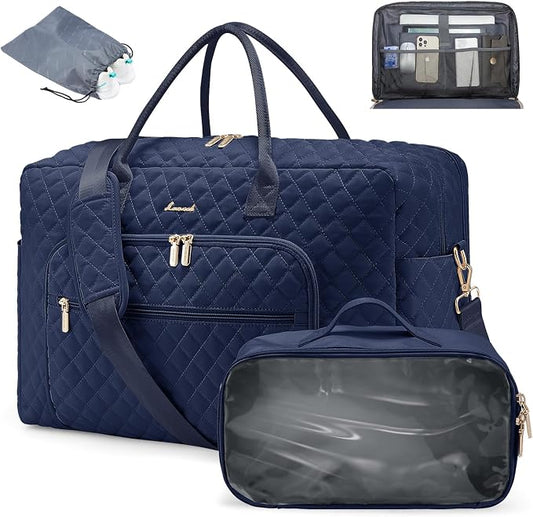 LOVEVOOK Travel Duffle Bag - Women's Weekender Carry On Overnight Laptop & Gym Bag With Toiletry/Shoe Pocket, Hospital Labor Bag by LOVEVOOK