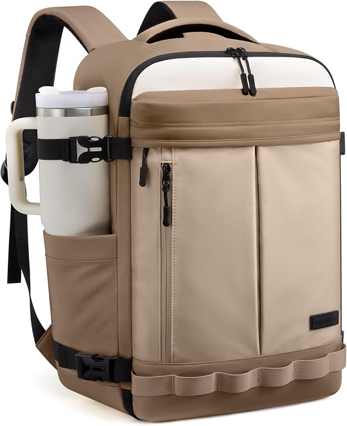 LOVEVOOK 50L Travel Backpack for Women Men, Airline Approved Carry On Luggage with 3 Cubes Accessories, TSA Personal Item Travel Cruise Essentials, Waterproof Weekender Overnight Bags fits 17" Laptop by LOVEVOOK