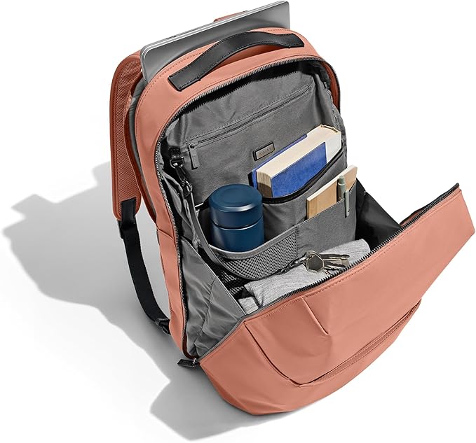 Away The Everywhere Zip Backpack - Personal Item Airline Approved Backpack with 16” Padded Laptop Sleeve, Water Bottle Pocket, Interior and Exterior Pockets - Fits Up to 16-Inch Laptops - Clay Pink - Image 6