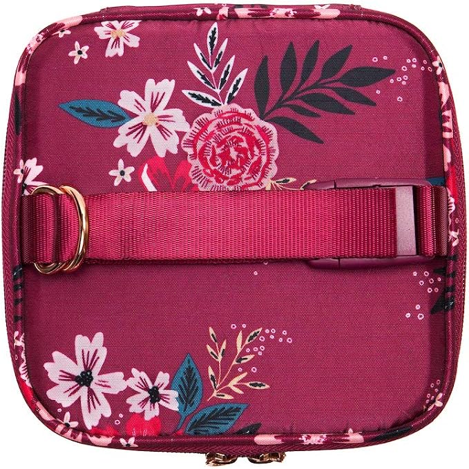 Sarah Wells Cold Gold Breastmilk Cooler with Ice Pack (Berry Bloom) | Fully-Lined Insulated Interior, Fits 4-6 Bottles, Zippered Lid, Great for Workdays, Travel & Pumping Days, Machine Washable - Image 6