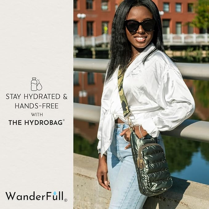 WanderFull Original HydroBag Crossbody Water Bottle Holder with Phone Pocket, Fits Water Bottles up to 32 oz - Image 2