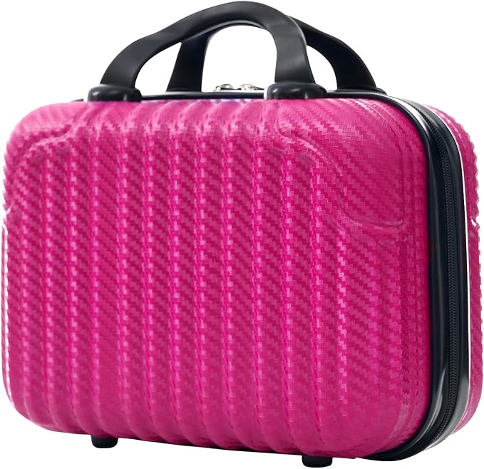 Dark Pink 6 Piece Luggage Set Hard Shell - Traveling Suitcases with Spinner Wheels and Small Cases for Family Travel, Durable Carry On Luggage Sets with Lock for Women and Girls - Image 9