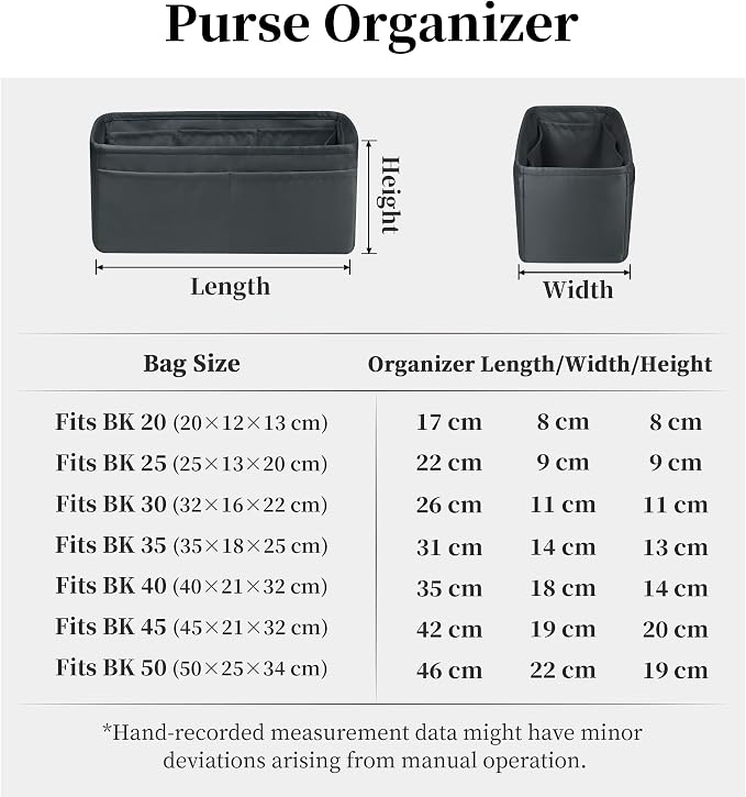 Satin Purse Organizer for Birkin 20, Grismeyer | Custom Fit, Multiple Pockets, Lightweight Purse Essentials, Ideal for Travel, Shopping, and Daily Use - Image 9