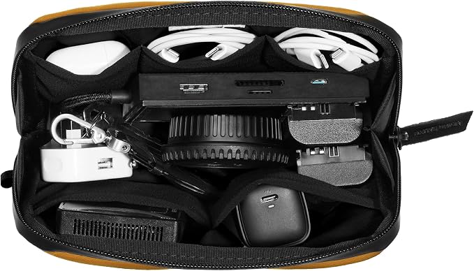 Native Union Stow Lite Organizer W.F.A Tech Organizer – Minimalist Travel Pouch Made of Recycled Materials for Everyday Accessory Storage & Protection – Stores Cables, Chargers & More (Kraft) - Image 8