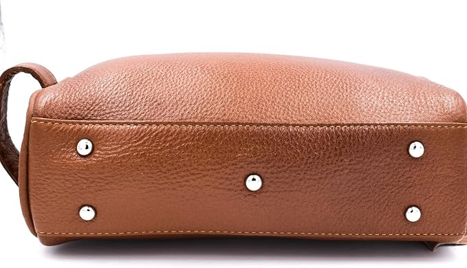 Parker Full Grain Leather Dopp Kit – Handmade Full Size Saddle Brown Leather Toiletry Bag/Dopp Kit/Travel Bag for Effectively Carrying and Storing Toiletries - Image 4