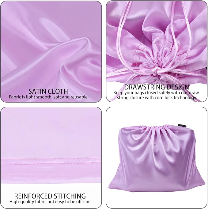 GONGKANGYUAN 30 Pack Dust Bags for Handbags Travel Storage Pouch, Silk Handbag Dust Cover Bags for Purses Pocketbooks Shoes Boots - Image 6