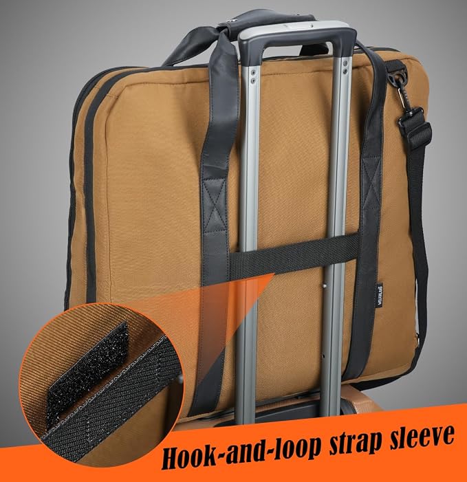 WELKINLAND 2-Suit Carry On Garment Bag for Travel, 30-L Suits Holder Travel Bag, 8-Pocket Garment Bag for Men, Wrinkle-Free Travel Garment Bags for Suits, Durable Suit Carrier Garment Travel Bag - Image 8
