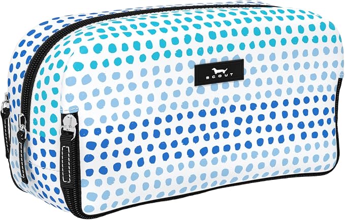 SCOUT 3-Way Bag - Travel Makeup Pouch and Toiletry Bag for Women with Three Zipper Compartments - Stands Upright, Wipes Clean by SCOUT