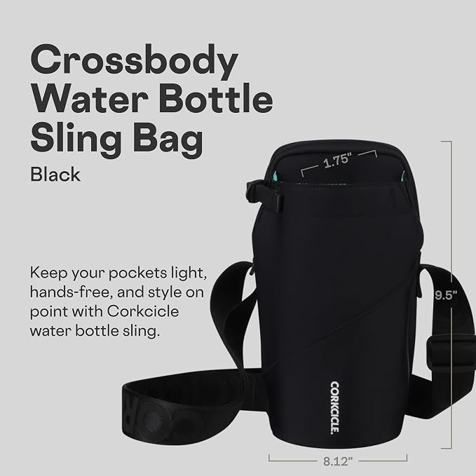 Corkcicle Cooler Sling Bag Crossbody Holder, Perfect for Holding 16 oz - 40 oz Canteen Water Bottle - Image 3