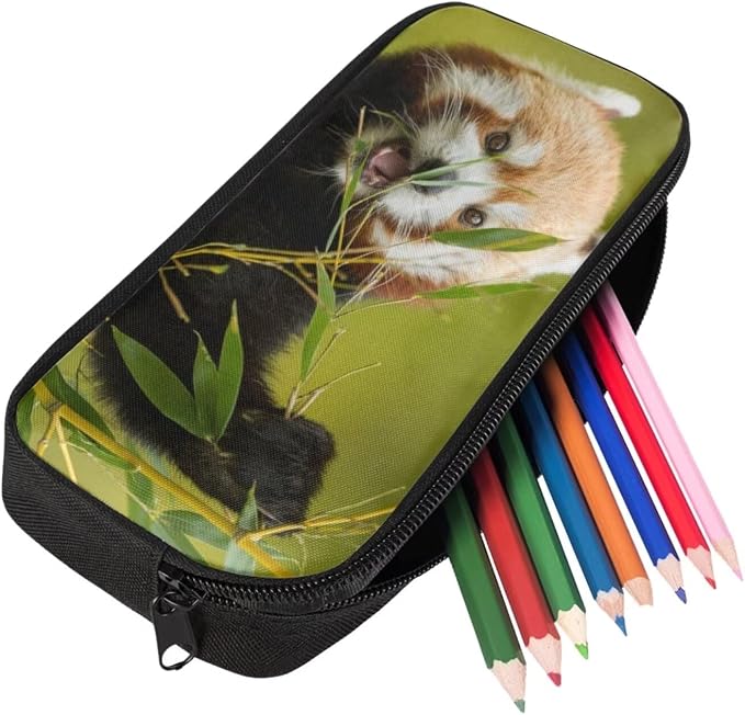 Girls Boys School Backpack with Lunch Box Pencil Case Comfy Padded Lightweight Red Panda Backpack Set Kids Cute Bookbag Insulated Lunch Bag Student Large Capacity Daypack 17 Inch - Image 5