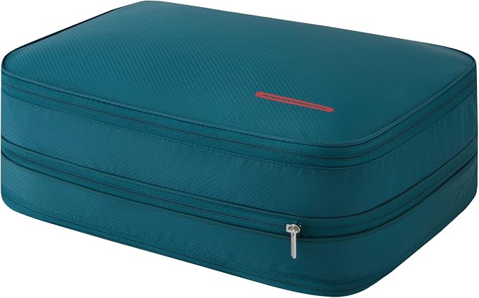 Bee Nesting 26L Compression Packing Cube Extra Large Travel Organizer | 30+ T-Shirt Capacity,Dual Compartment Storage,Separates Clean And Dirty Clothes,Ideal For Long Trips And Family Travel by BeeNesting