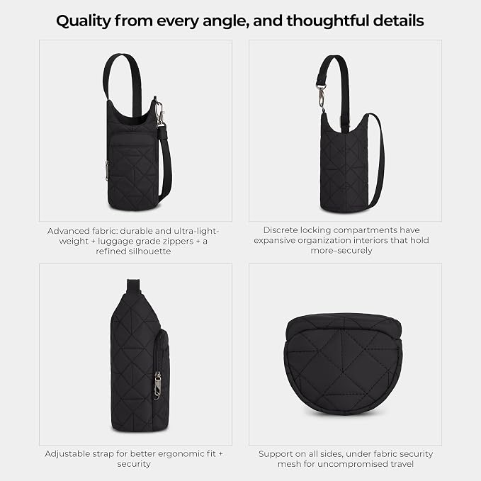 Travelon Anti-Theft Boho Insulated Water Bottle Tote - Image 5