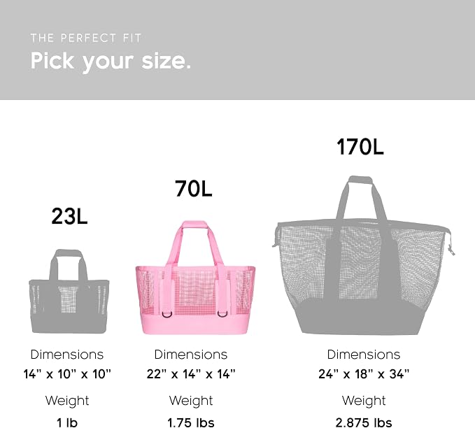 MISSION Boat Gear CASSI Heavy-Duty Outdoor Tote and Waterproof Marine-Grade Mesh Boat Bags - Image 5