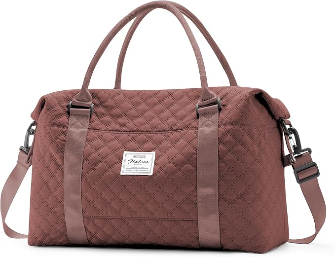 Travel Duffel Bag, Carry On Overnight Weekender Bags for Women | Travel Bag with Wet Pocket & Trolley Sleeve, For Spirit Airlines 18x14x8 Personal Item Bag - Image 9