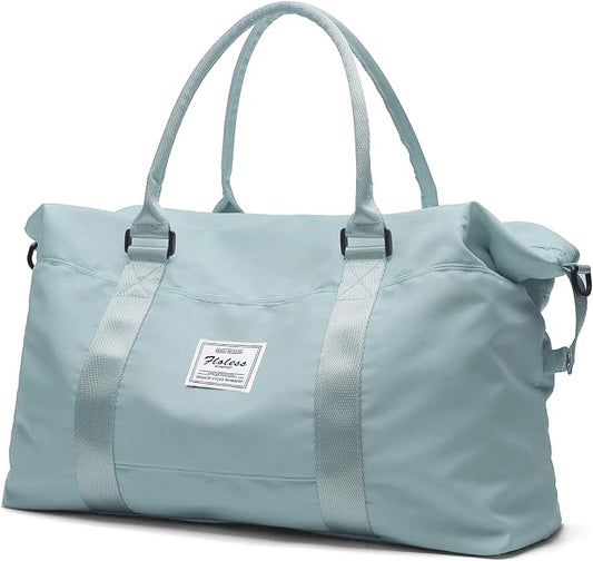 Travel Duffel Bag, Carry On Overnight Weekender Bags for Women | Travel Bag with Wet Pocket & Trolley Sleeve, For Spirit Airlines 18x14x8 Personal Item Bag by HYC00