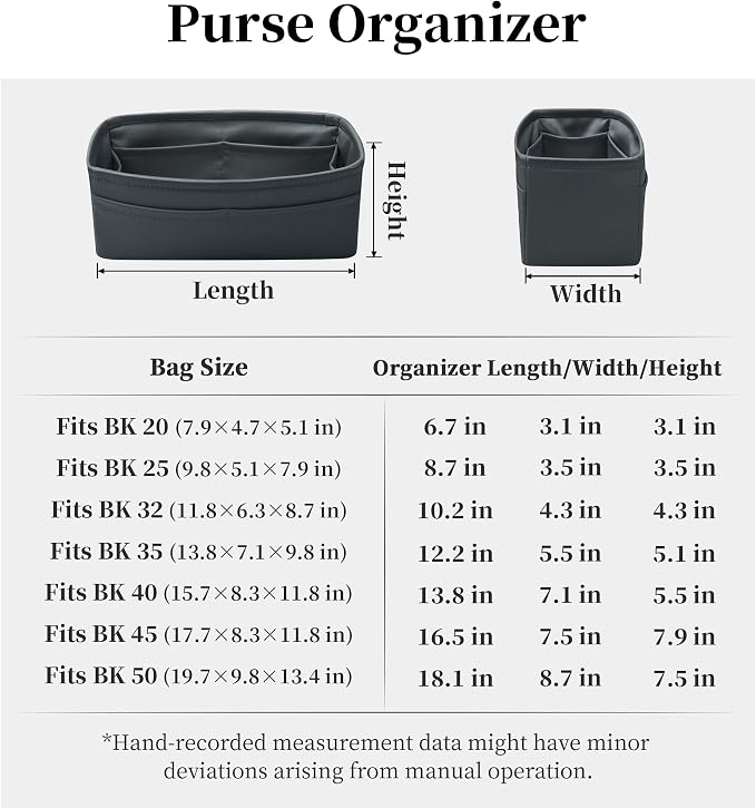 Satin Purse Organizer for Birkin 20, Grismeyer | Custom Fit, Multiple Pockets, Lightweight Purse Essentials, Ideal for Travel, Shopping, and Daily Use - Image 7