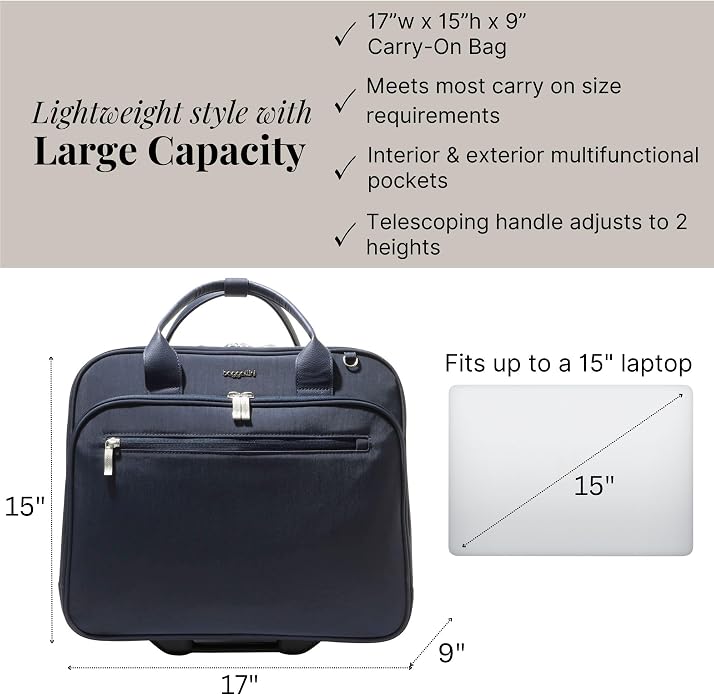 Baggallini Women's 2 Wheel Tote - Image 4