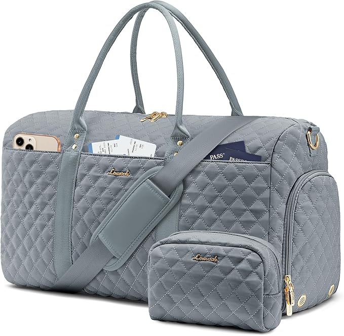 LOVEVOOK Travel Duffle Bag,Carry on Overnight Bag with Shoe Compartment,Weekender Bags for Women with Toiletry Bag,Gym Duffel Bag with Wet Pocket,Hospital Bags for Labor and Delivery by LOVEVOOK