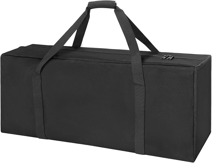 COOLBEBE 32" Sports Duffle Bag - 73L Large Travel Duffel Luggage Bag with Upgrade 2-way Lockable Zippers, Sturdy & Water Resistant, Black by COOLBEBE