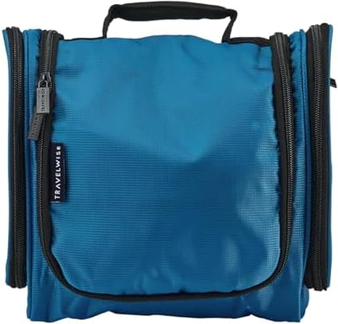 TravelWise Hanging Toiletry Bag, Travel Toiletry Organizer, Blue by TravelWise