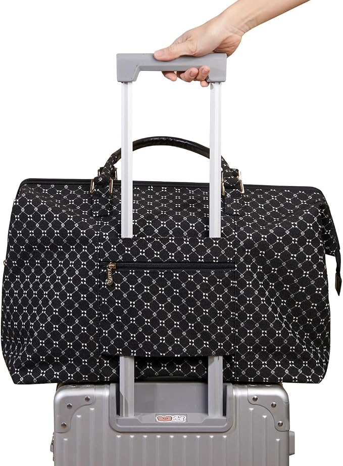 SUNVENO Mommy Bag, Large Hospital Bag with Changing Pad, Organizer Pouches & Luggage Sleeve for Travel & Diaper Essentials - Image 6