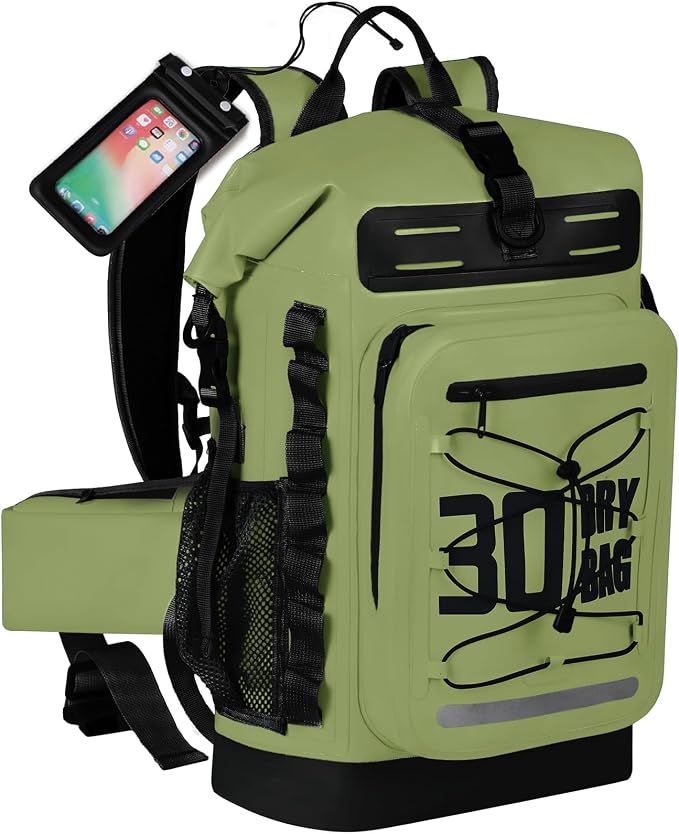 MORXPLOR Dry Bag Waterproof,5L/10L/20L/30L/40L/55L Roll Top Dry Bag Backpack with WaterProof Phone Case for Swim,Kayak by MORXPLOR