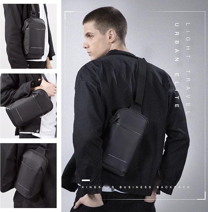 Kingsons Small Crossbody Bag Sling Bag for Men Women Waterproof Chest Pack with Anti Theft Pocket, Casual Daily Daypack Shoulder Bag for Running Travel Cycling Hiking - Image 6