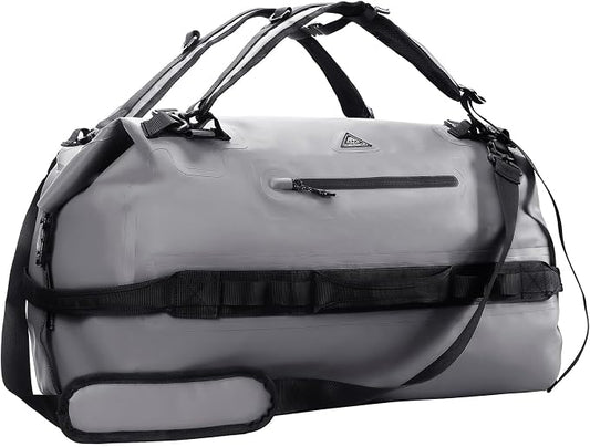 Haimont IPX7 Waterproof Roll-Top Dry Duffel Backpack | 60L/90L Sizes, 500D Tarpaulin, Welded Seams, Mesh Pockets, Boating & Kayaking by Haimont