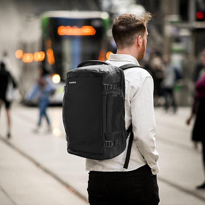 tomtoc 28/40L Travel Backpack, TSA Carry On/Personal Item Bag Flight Approved, Water-resistant Carry on Luggage, PFAS Free - Image 8