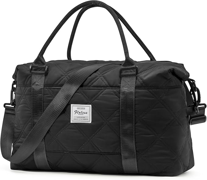 Travel Duffel Bag, Carry On Overnight Weekender Bags for Women | Travel Bag with Wet Pocket & Trolley Sleeve, For Spirit Airlines 18x14x8 Personal Item Bag by HYC00