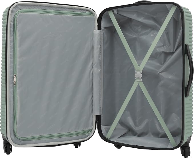 kensie Women's Hillsboro Luggage & Travel Bags Set, Green Granite, 4 Piece Set - Image 5