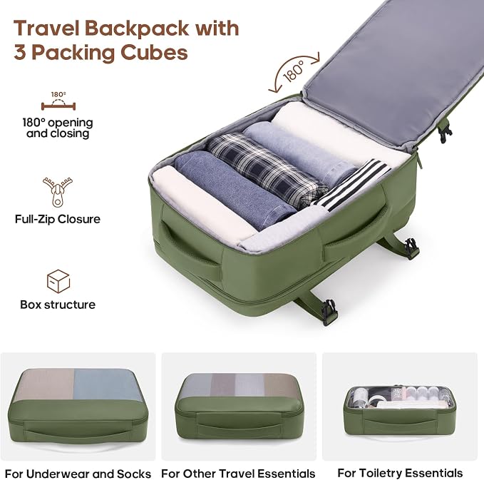 Luggage Sets 7 Piece, Durable Hardside ABS Carry on Luggage with Spinner Wheels & YKK Zipper TSA Lock, Large Checked Travel Suitcase With Backpack Set for Men and Women,20/24/28 Inch - Image 6