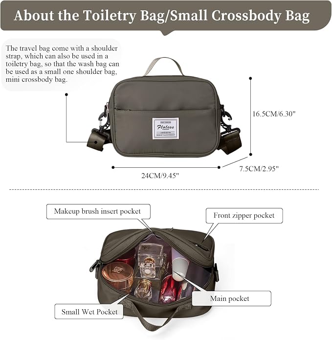 Weekender Bags for Women, Personal Item Travel Bag with Shoes Compartment | Overnight Travel Duffel Bag with Toiletry Bag, Airplane Friendly Carry-On Bag with Wet Pocket & Trolley Sleeve,Medium - Image 4