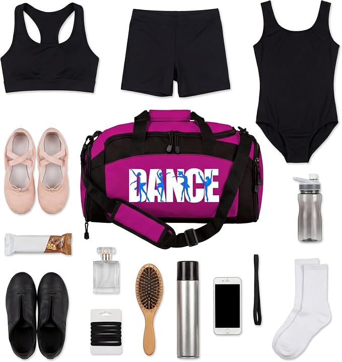 Personalized Dance Duffle Bag with Name – Custom Dancer Gym Bag for Girls, Competition Team Travel Bag, Ballet Recital Cheer & Studio Gear Bag - Image 4