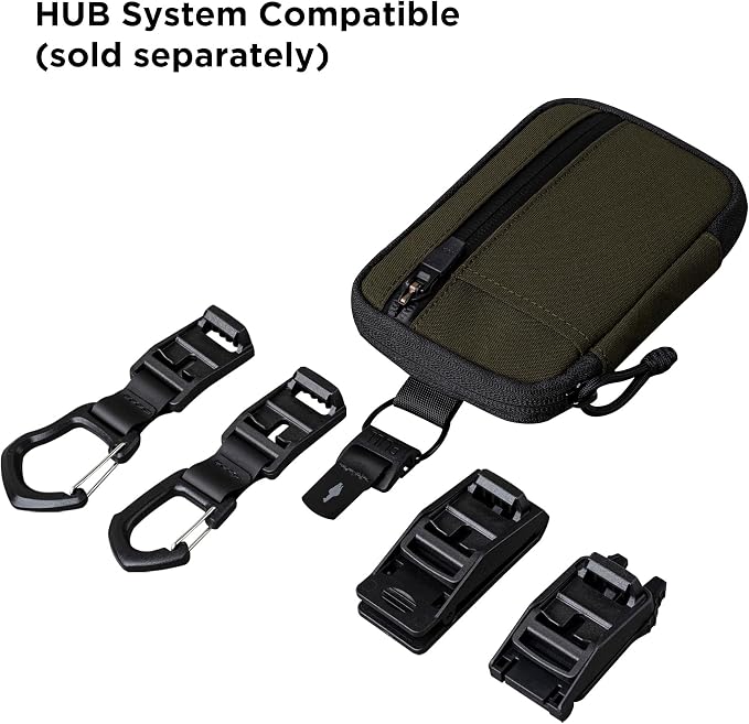 ALPAKA HUB Pouch Pro EDC Tool Pouch Green Axogrid 300D | For Electronics, Cables with YKK Zipper, Daily Use and Travel，Weatherproof UV Resistant Fabric - Image 6